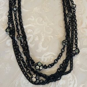 Cache black neckless with design